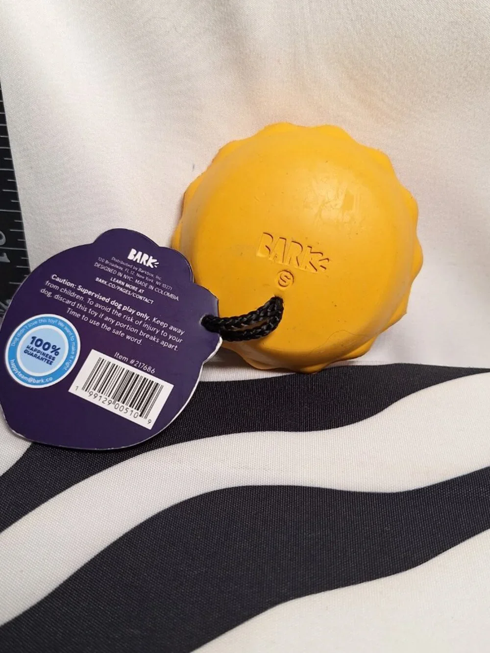NWT Bark American Pumpkin Pie Dog Toy S